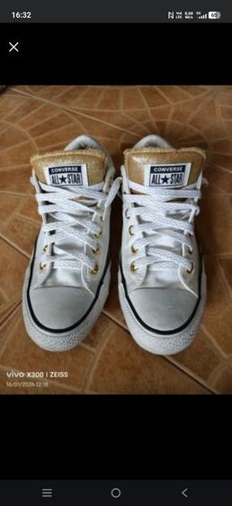 รองเท้า Converse All Star Gold & White ของแท้