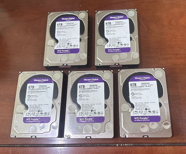 ที่เก็บข้อมูลและเมมโมรี่การ์ด HDD WD Purple  Western Digital 6TB