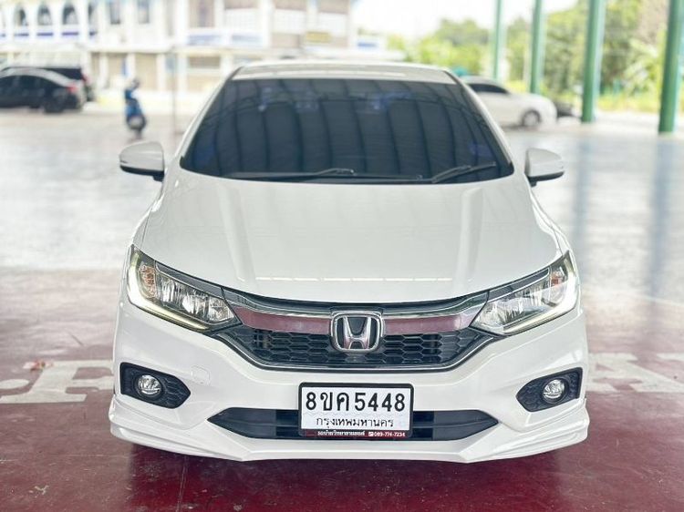 Honda City 2018 1.5 Sv i-VTEC Sedan เบนซิน ไม่ติดแก๊ส เกียร์อัตโนมัติ ขาว รูปที่ 3
