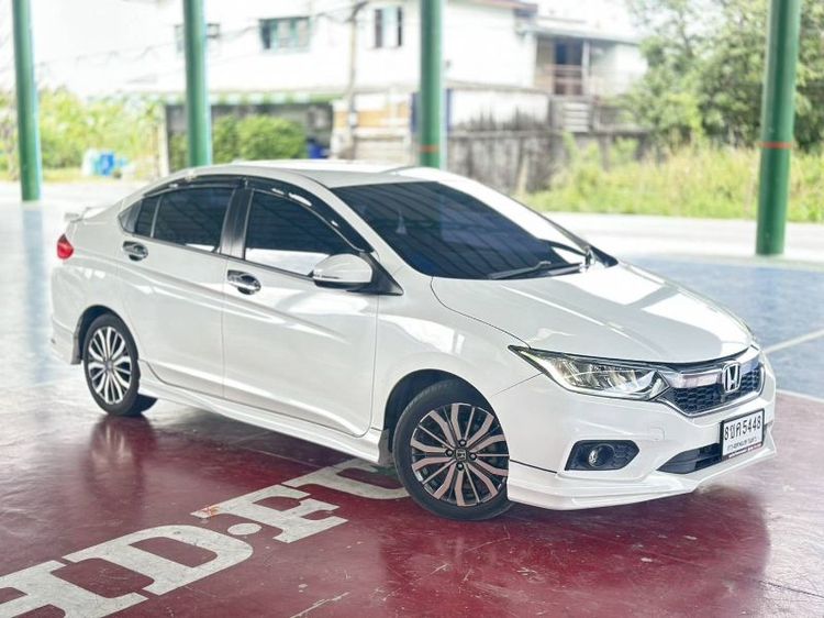 Honda City 2018 1.5 Sv i-VTEC Sedan เบนซิน ไม่ติดแก๊ส เกียร์อัตโนมัติ ขาว รูปที่ 2