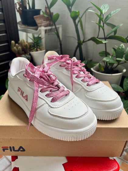 รองเท้าผ้าใบ ผ้าใบ UK 4 | EU 36 2/3 | US 5.5 ขาว รองเท้า Fila