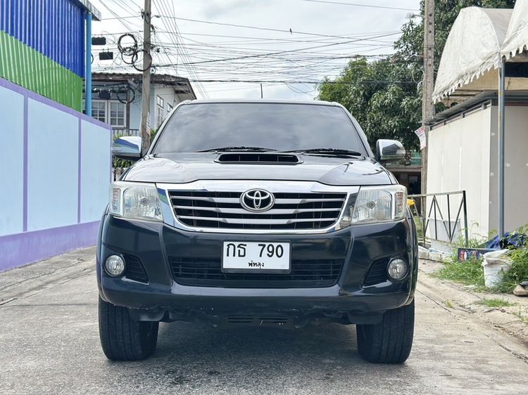 Toyota Hilux Vigo Champ 2013 Double Cab 2.5 E Prerunner Pickup ดีเซล ไม่ติดแก๊ส เกียร์อัตโนมัติ ดำ
