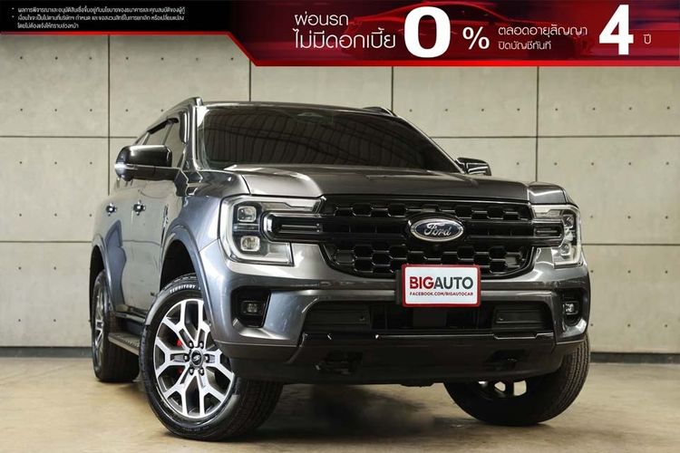รถ Ford Everest 2.0 Bi-Turbo Titanium+ 4WD สี เทา