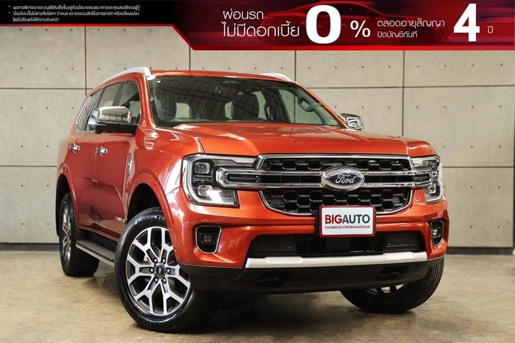 รถ Ford Everest 2.0 Bi-Turbo Titanium+ 4WD สี ส้ม