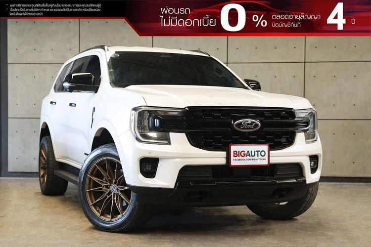 รถ Ford Everest 2.0 Turbo Sport สี ขาว