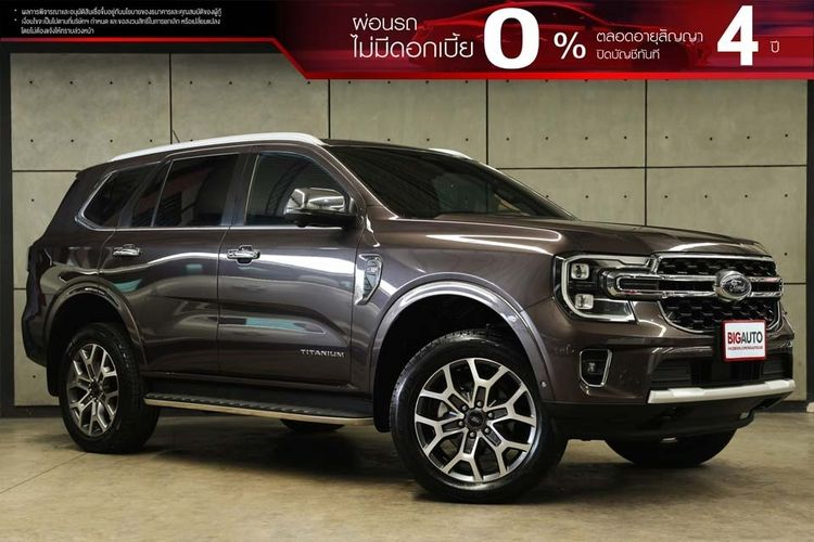 รถ Ford Everest 2.0 Bi-Turbo Titanium+ 4WD สี น้ำตาล