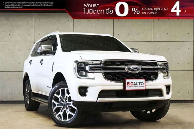 รถ Ford Everest 2.0 Bi-Turbo Titanium+ 4WD สี ขาว