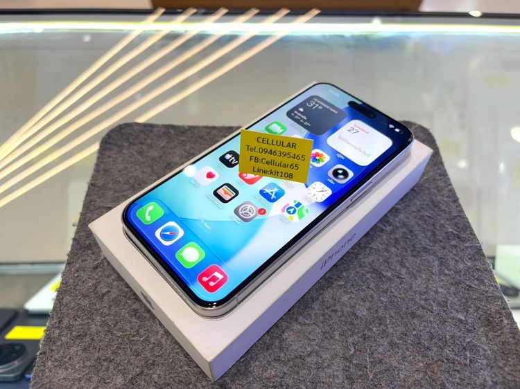 iPhone 15 Pro Max 256GB Batt100 สภาพสวย เครื่องไทย ครบกล่อง รูปที่ 5