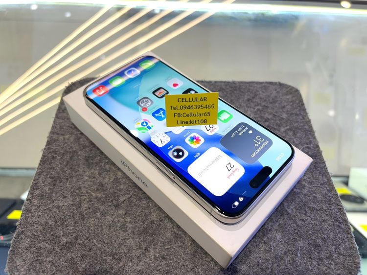 iPhone 15 Pro Max 256GB Batt100 สภาพสวย เครื่องไทย ครบกล่อง รูปที่ 3