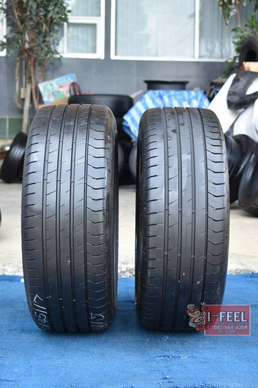 ยางใช้งานแล้ว Goodyear 215-45r17 มี 2เส้น radial ปีผลิต 2022