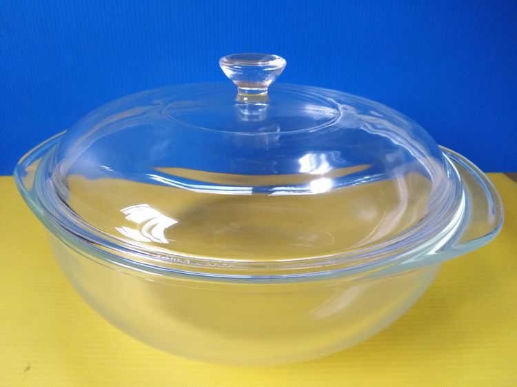 หม้อและกระทะ หม้ออบแก้วทนร้อนไพเร็กซ์ PYREX cassrole 2 ลิตร