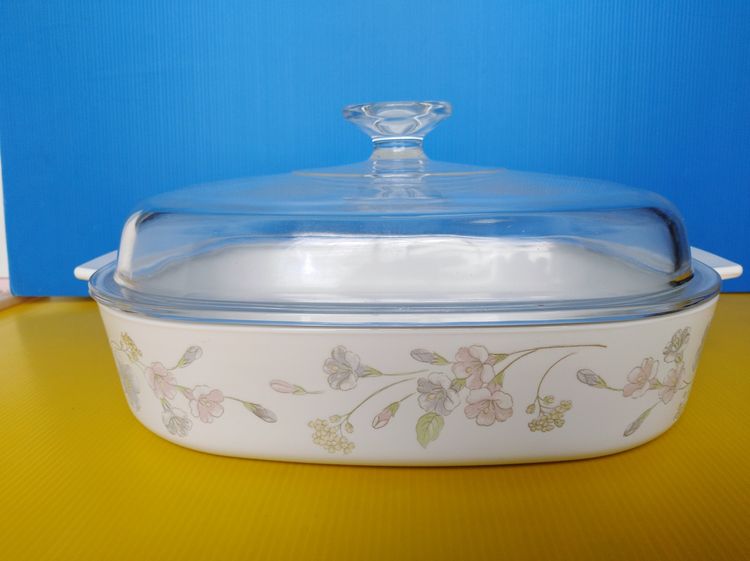 ชุด 3 ใบ หม้อแก้วทนไฟคอร์นนิ่งแวร์ CORNINGWARE ของใหม่และแท้จากสหรัฐ รูปที่ 8