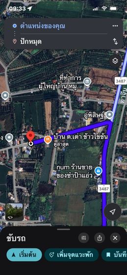 ที่ดินแบ่งขายแปลงละ 100 ตารางวา ถนนคันคลองวัดป่า