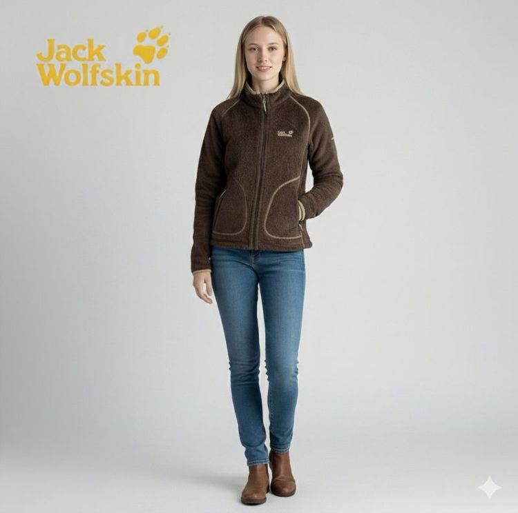 อื่นๆ เสื้อแจ็คเก็ต | เสื้อคลุม น้ำตาล แขนยาว Jack Wolfskin Fleece Jacket(NANUK 200)