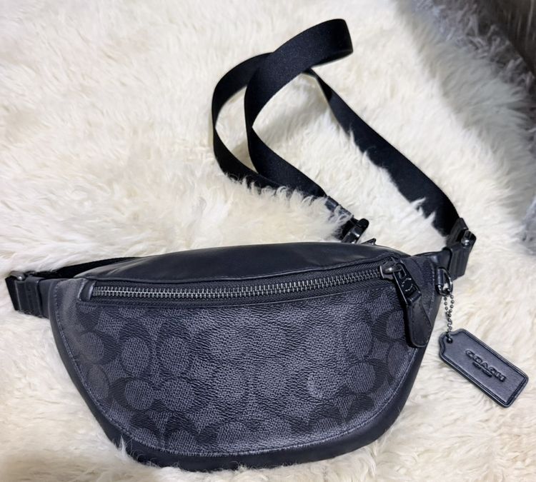 หนังแท้ ไม่ระบุ ดำ กระเป๋า Coach คาดอก แท้Shop