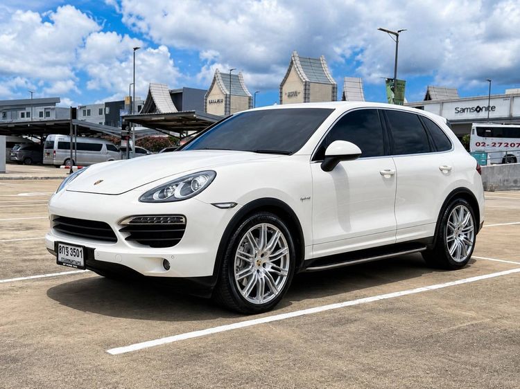 Porsche Cayenne 2011 3.0 V6 Hybrid Utility-car ไฮบริด ไม่ติดแก๊ส เกียร์อัตโนมัติ ขาว รูปที่ 3