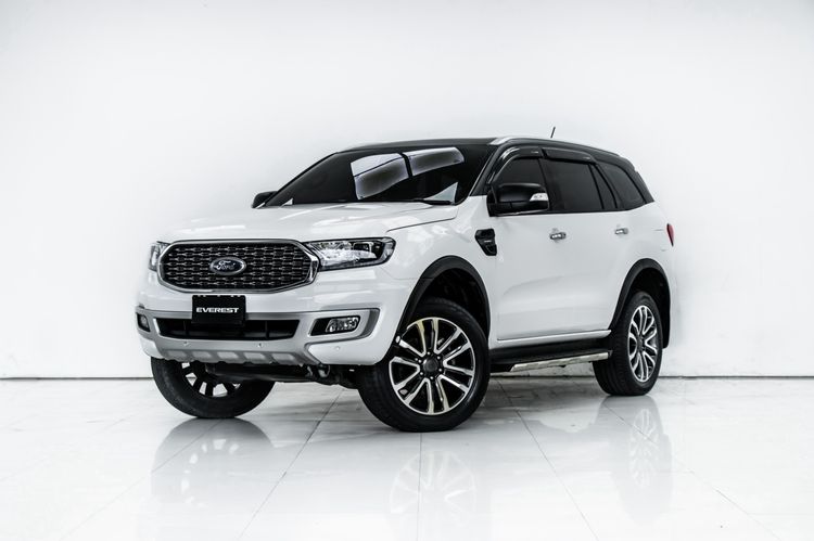 Ford Everest 2023 2.0 Turbo Titanium+ Utility-car ดีเซล ไม่ติดแก๊ส เกียร์อัตโนมัติ ขาว