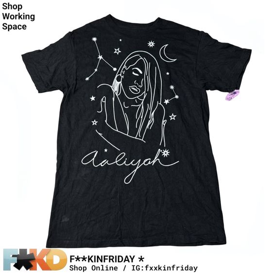 เสื้อยืด Aaliyah Size M