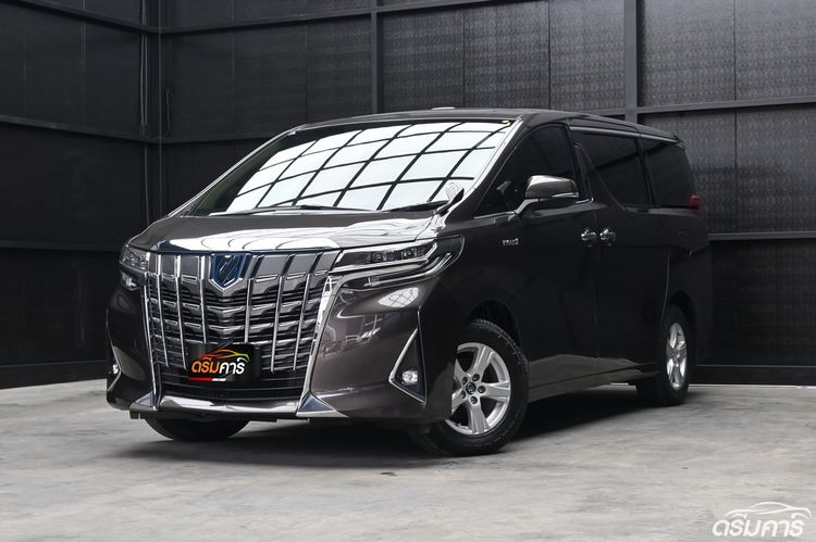 Toyota Alphard 2021 2.5 HV X 4WD Van ไฮบริด ไม่ติดแก๊ส เกียร์อัตโนมัติ น้ำตาล