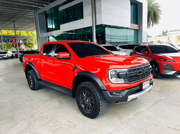 Ford Ranger 2024 Raptor 2.0 Bi-Turbo 4WD Pickup ดีเซล ไม่ติดแก๊ส เกียร์อัตโนมัติ ส้ม รูปที่ 2