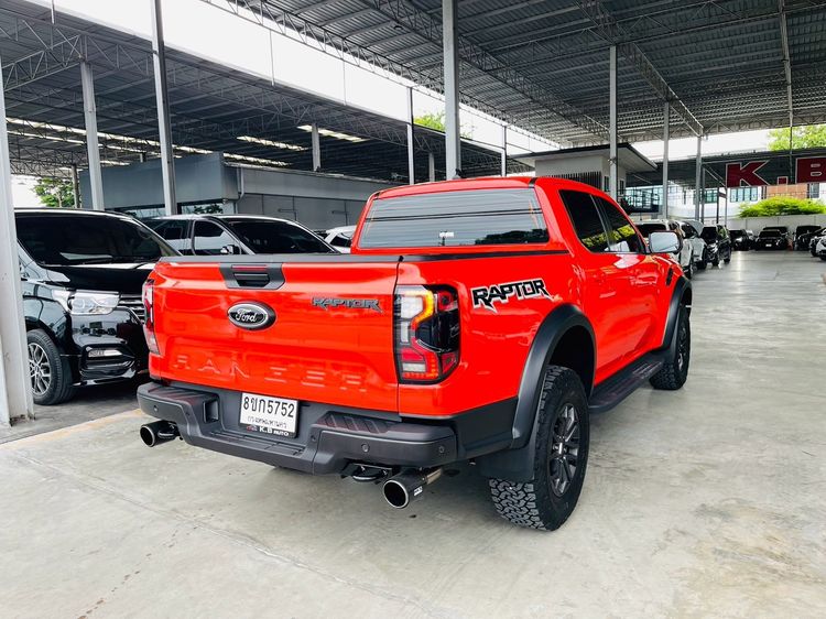 Ford Ranger 2024 Raptor 2.0 Bi-Turbo 4WD Pickup ดีเซล ไม่ติดแก๊ส เกียร์อัตโนมัติ ส้ม รูปที่ 4