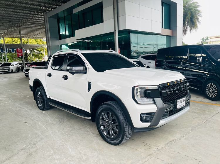 Ford Ranger 2023 2.0 Bi-Turbo Hi-Rider Wildtrak Pickup ดีเซล ไม่ติดแก๊ส เกียร์อัตโนมัติ ขาว รูปที่ 2