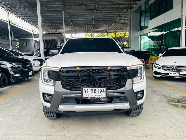 Ford Ranger 2023 2.0 Bi-Turbo Hi-Rider Wildtrak Pickup ดีเซล ไม่ติดแก๊ส เกียร์อัตโนมัติ ขาว รูปที่ 3