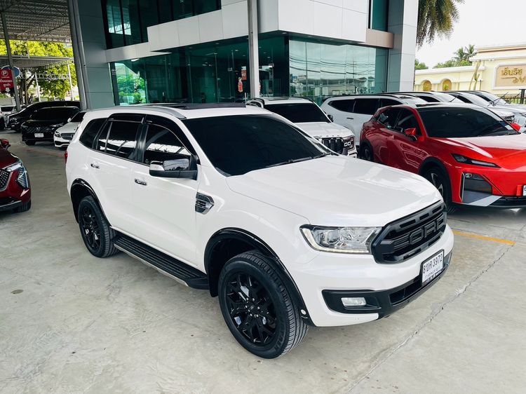 Ford Everest 2021 2.0 Titanium Plus Utility-car ดีเซล ไม่ติดแก๊ส เกียร์อัตโนมัติ ขาว รูปที่ 2