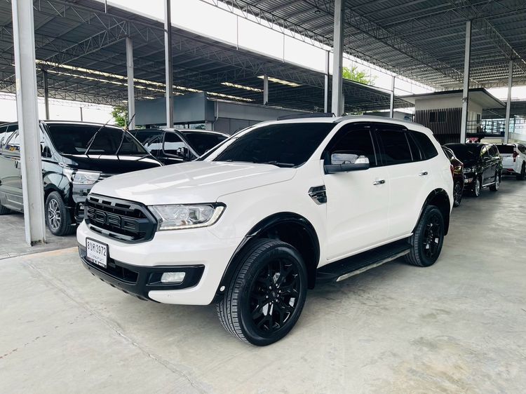 Ford Everest 2021 2.0 Titanium Plus Utility-car ดีเซล ไม่ติดแก๊ส เกียร์อัตโนมัติ ขาว