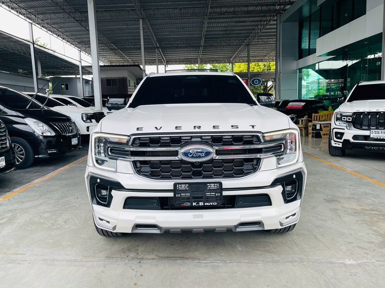 Ford Everest 2023 2.0 Bi-Turbo Titanium+ Utility-car ดีเซล ไม่ติดแก๊ส เกียร์อัตโนมัติ ขาว รูปที่ 3