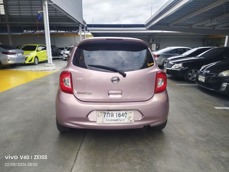 Nissan March 2018 1.2 E Sedan เบนซิน ไม่ติดแก๊ส เกียร์อัตโนมัติ ชมพู รูปที่ 4