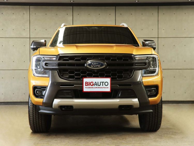 Ford Ranger 2023 2.0 Bi-Turbo Hi-Rider Wildtrak Pickup ดีเซล ไม่ติดแก๊ส เกียร์อัตโนมัติ เหลือง รูปที่ 3