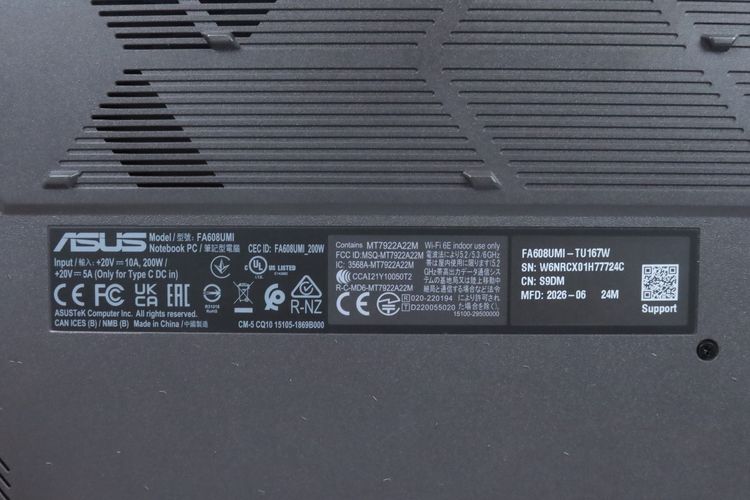 ASUS TUF GAMING A16 Ryzen 7 260.RTX5060 RAM16.512GB รูปที่ 12