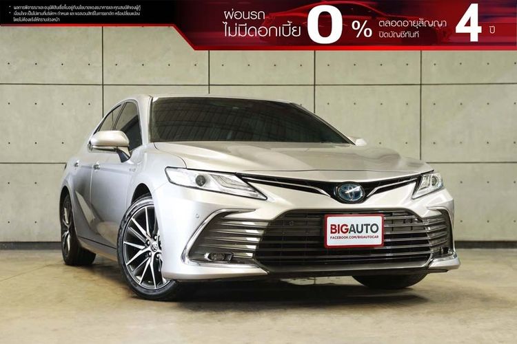 Toyota Camry 2022 2.5 HEV Premium Utility-car ไฮบริด ไม่ติดแก๊ส เกียร์อัตโนมัติ เทา
