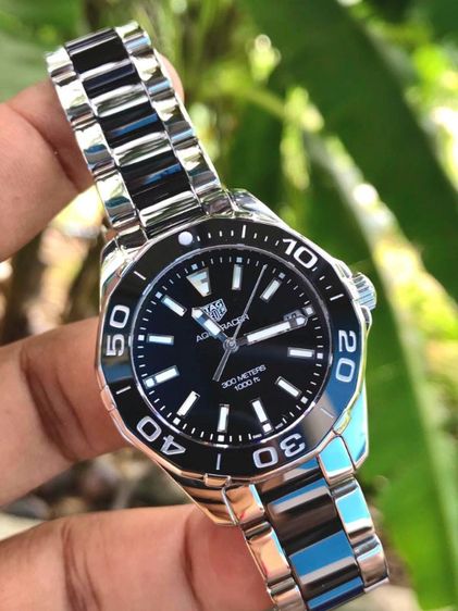 Tag Heuer Aquaracer Quartz  Black Ceramic Black Dial (Boy Size)🇨🇭🇨🇭 รูปที่ 5