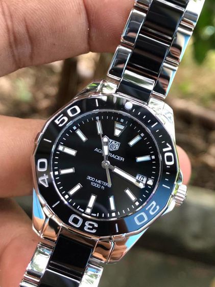 Tag Heuer Aquaracer Quartz  Black Ceramic Black Dial (Boy Size)🇨🇭🇨🇭 รูปที่ 7