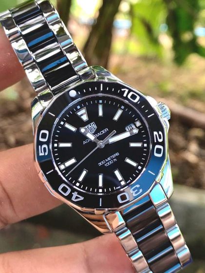 Tag Heuer Aquaracer Quartz  Black Ceramic Black Dial (Boy Size)🇨🇭🇨🇭 รูปที่ 4