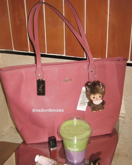 Coach สีชมพูน่ารักกริบมากก แท้100% 🎀💗