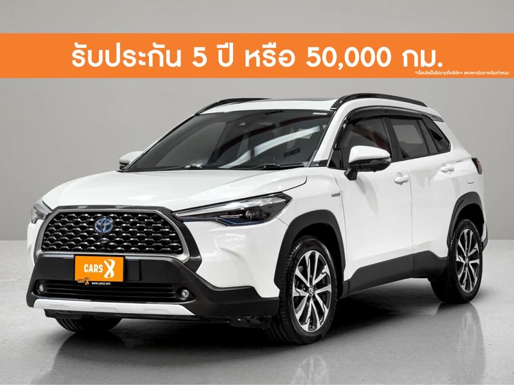 Toyota Corolla Cross 2020 1.8 Hybrid Premium Safety Sedan ไฮบริด ไม่ติดแก๊ส เกียร์อัตโนมัติ ขาว