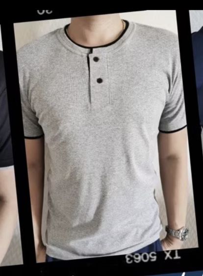 เสื้อสีพื้น แต่งขอบ สีตัดกันสวยๆ