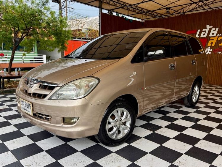 Toyota Innova 2005 2.0 V Utility-car ดีเซล ไม่ติดแก๊ส เกียร์อัตโนมัติ บรอนซ์ทอง รูปที่ 2