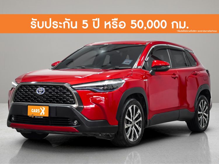 รถ Toyota Corolla Cross 1.8 Hybrid Premium สี แดง