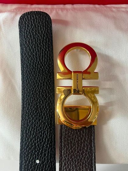 เข็มขัดFerragamo หัวทอง Gancini belt 105 รูปที่ 5
