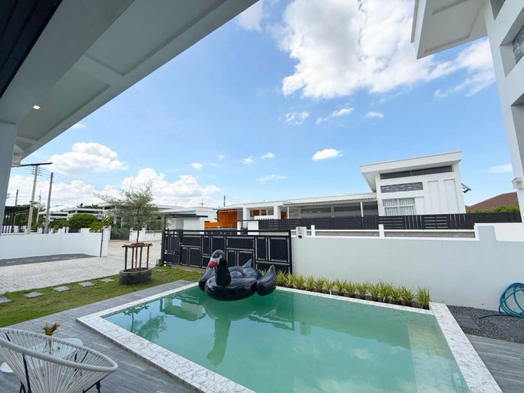บ้านเดี่ยวสไตล์พูลวิลล่าใกล้โรบินสันกาญจนบุรีเพียง 3 กิโล โครงการเดอะเซฟ วังสารภี คุ้มมาก ตกแต่งครบ เข้าอยู่ได้เลย รูปที่ 4
