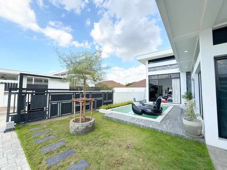 บ้านเดี่ยวสไตล์พูลวิลล่าใกล้โรบินสันกาญจนบุรีเพียง 3 กิโล โครงการเดอะเซฟ วังสารภี คุ้มมาก ตกแต่งครบ เข้าอยู่ได้เลย รูปที่ 3