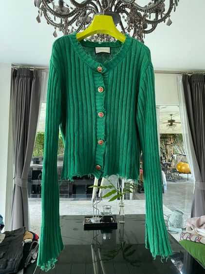 กุชชี่ เสื้อคาร์ดิแกนไหมพรม สภาพใหม่เอี่ยม
