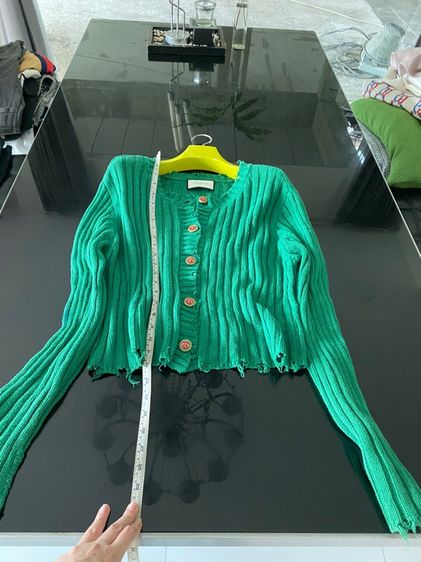 กุชชี่ เสื้อคาร์ดิแกนไหมพรม สภาพใหม่เอี่ยม รูปที่ 10