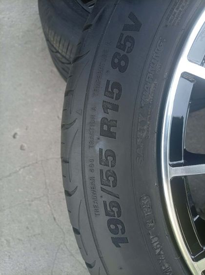 15" แม็ก ssw ขอบ 15 ดำหน้าเงาพร้อมยาง