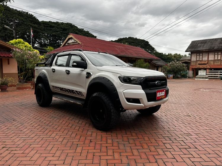 Ford Ranger 2017 2.2 Hi-Rider XLT Pickup ดีเซล ไม่ติดแก๊ส เกียร์อัตโนมัติ ขาว