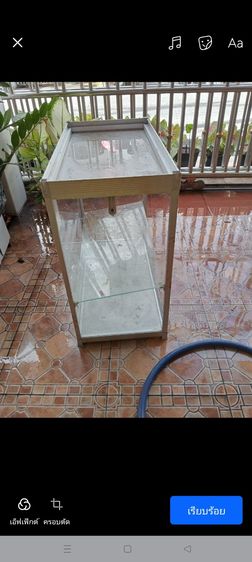 ตู้กระจกอลูมิเนียม ขายอาหาร. 35×66×69 ต.2.     รูปที่ 3